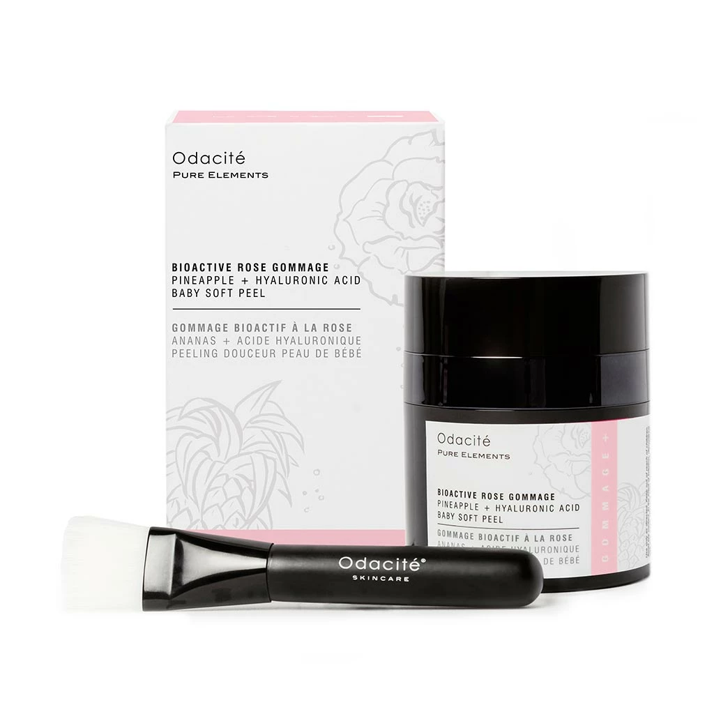 Odacité BIOACTIVE ROSE GOMMAGE PINEAPPLE + HYALURONIC ACID RESURFACING ENZYME MASK Skin Care 2 Odacité BIOACTIVE ROSE GOMMAGE PINEAPPLE + HYALURONIC ACID RESURFACING ENZYME MASK Skin Care