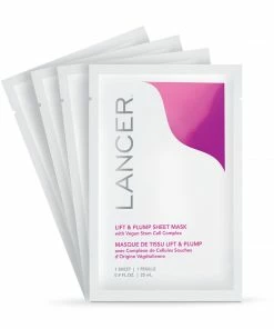Lancer LIFT & PLUMP SHEET MASK 4 PACK Skin Care