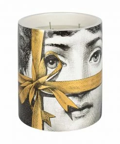 Fornasetti REGALO GOLD LARGE CANDLE