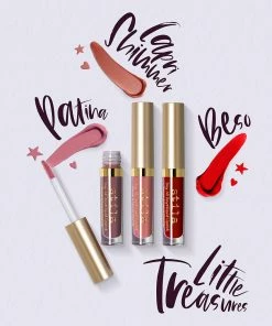 Stila Cosmetics LITTLE TREASURES STAY ALL DAY LIQUID LIPSTICK TRIO Makeup