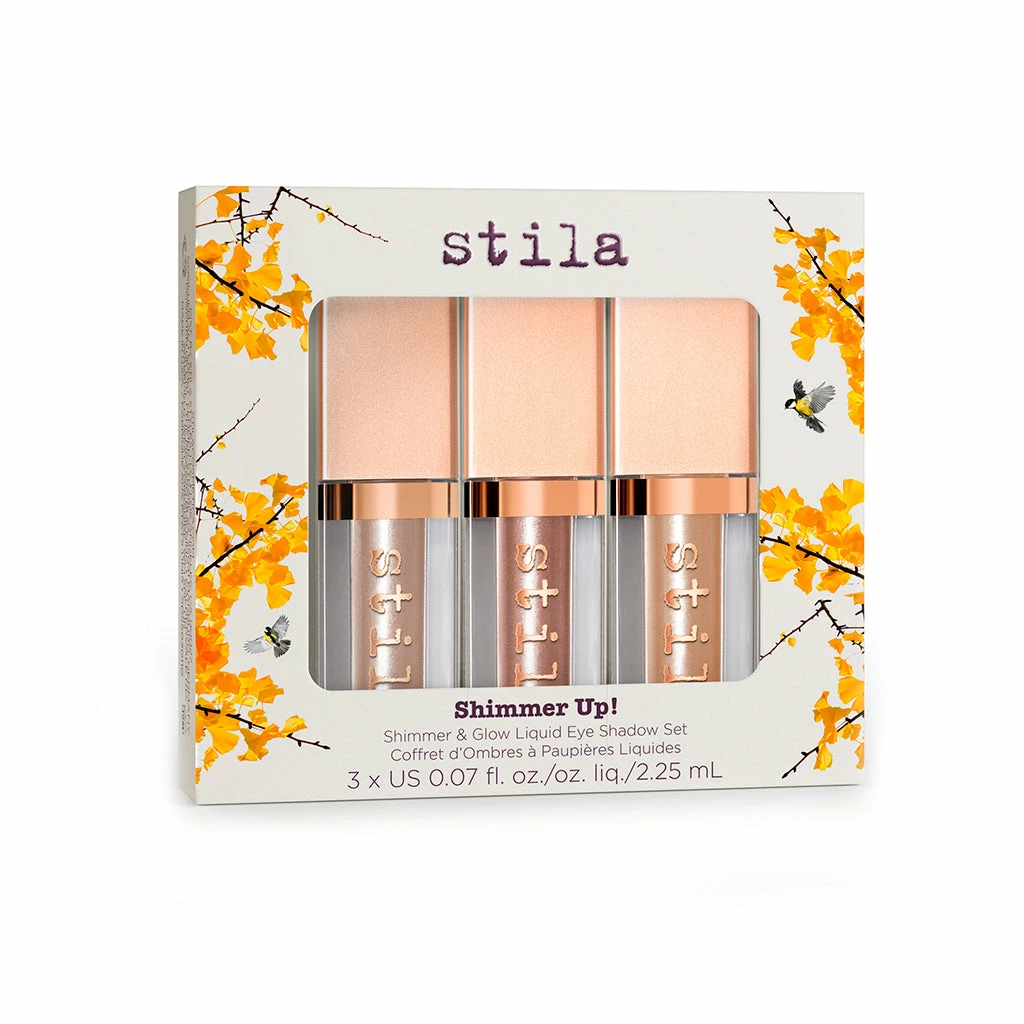 Stila Cosmetics SHIMMER UP! SHIMMER & GLOW LIQUID EYE SHADOW SET Makeup 1 Stila Cosmetics SHIMMER UP! SHIMMER & GLOW LIQUID EYE SHADOW SET Makeup